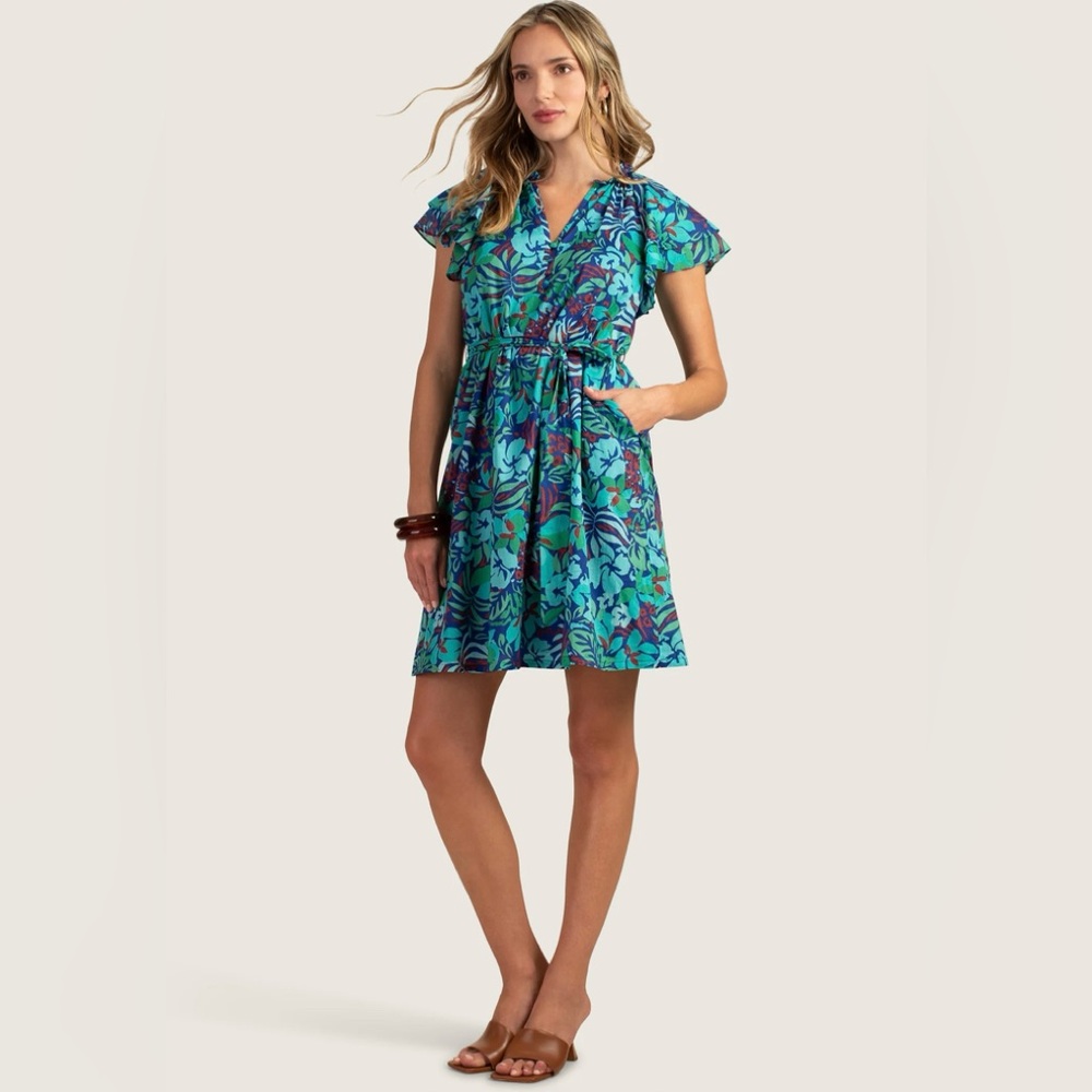 Trina Turk Zandy Tropical Print Dress